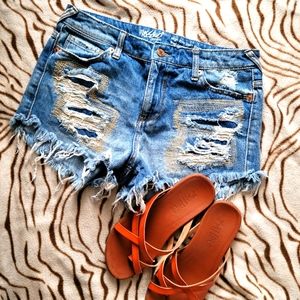 Mossimo high rise denim short shorts